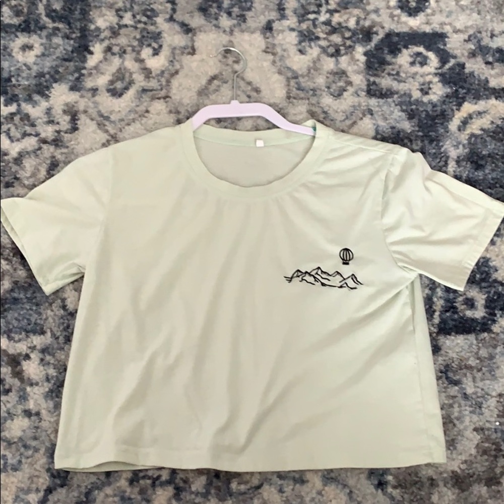 Cropped Green Shirt from SHEIN